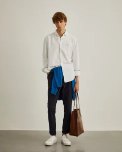 Camisa regular fit em algodão