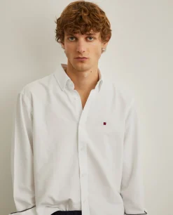 Camisa regular fit em algodão