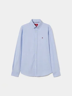 Camisa regular fit em algodão