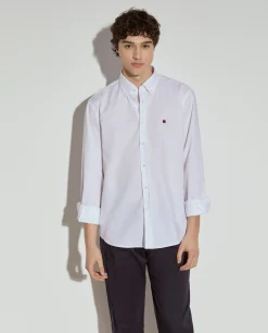 Camisa regular fit em algodão