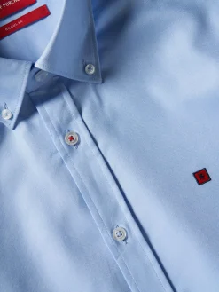 Camisa regular fit em tecido oxford