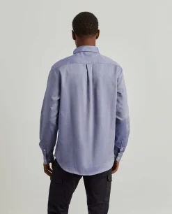 Camisa regular fit em tecido oxford