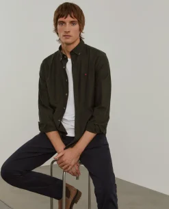 Camisa regular fit flanela