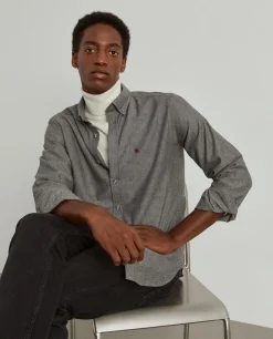 Camisa regular fit flanela