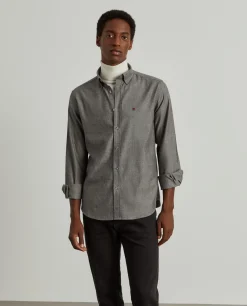 Camisa regular fit flanela