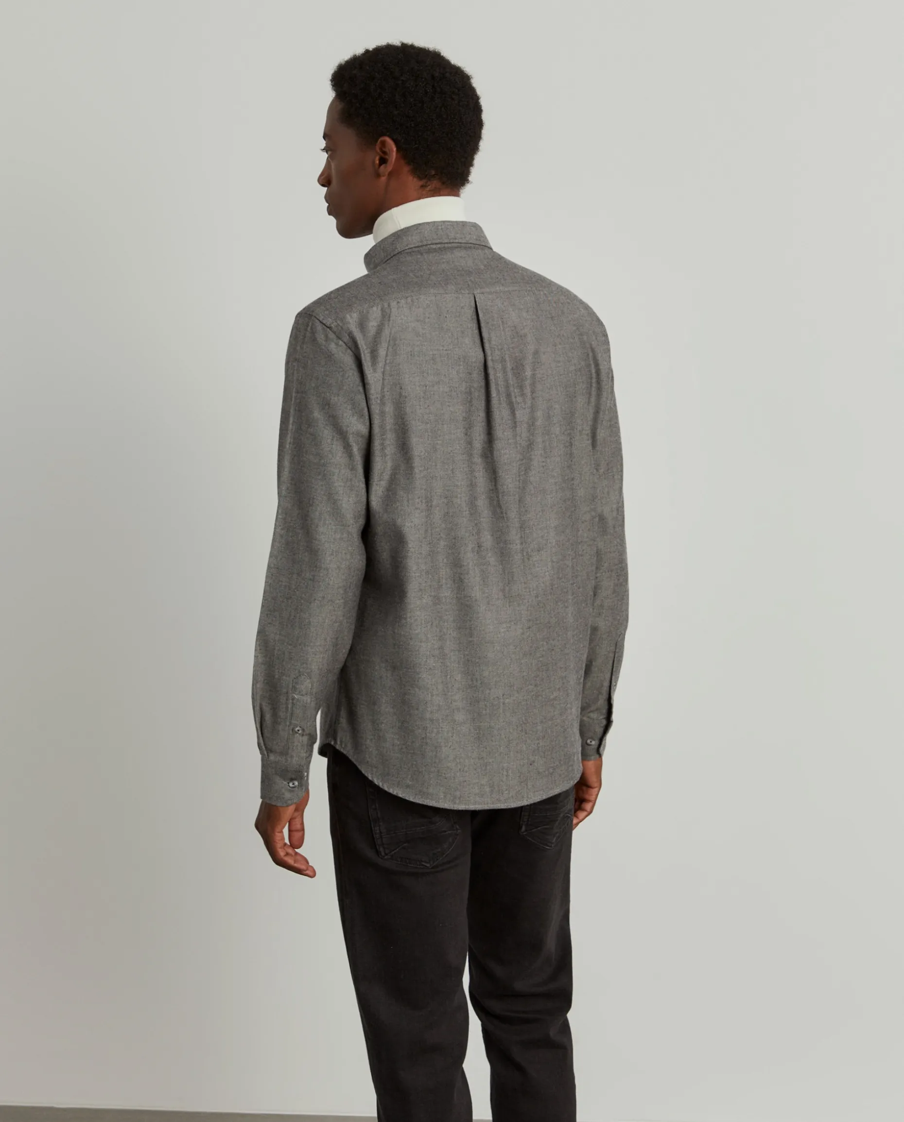 Camisa regular fit flanela