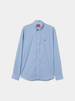 Camisa regular fit quadrados