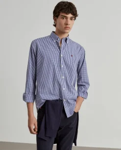 Camisa regular fit quadrados