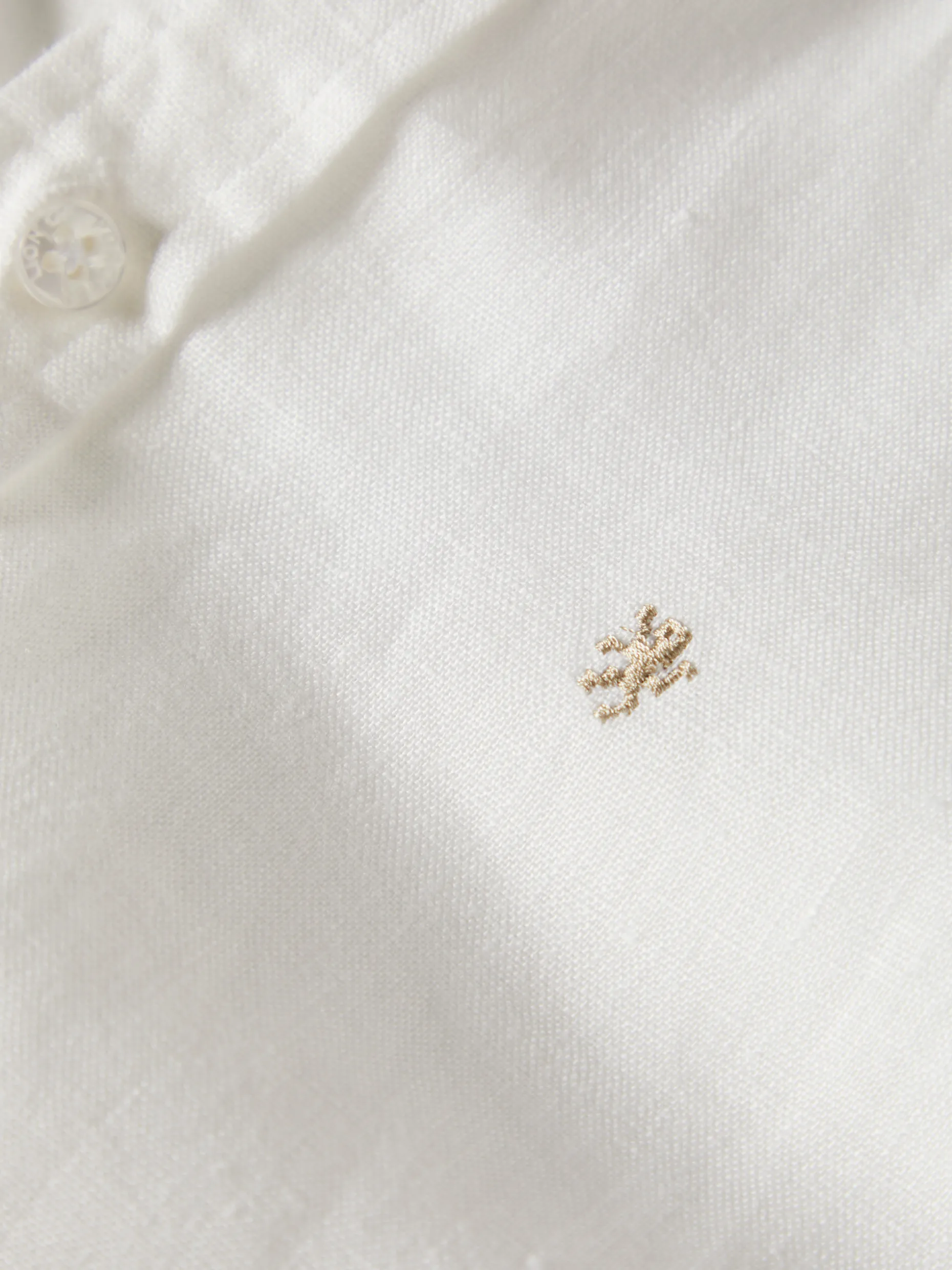 Camisa slim fit 100% linho