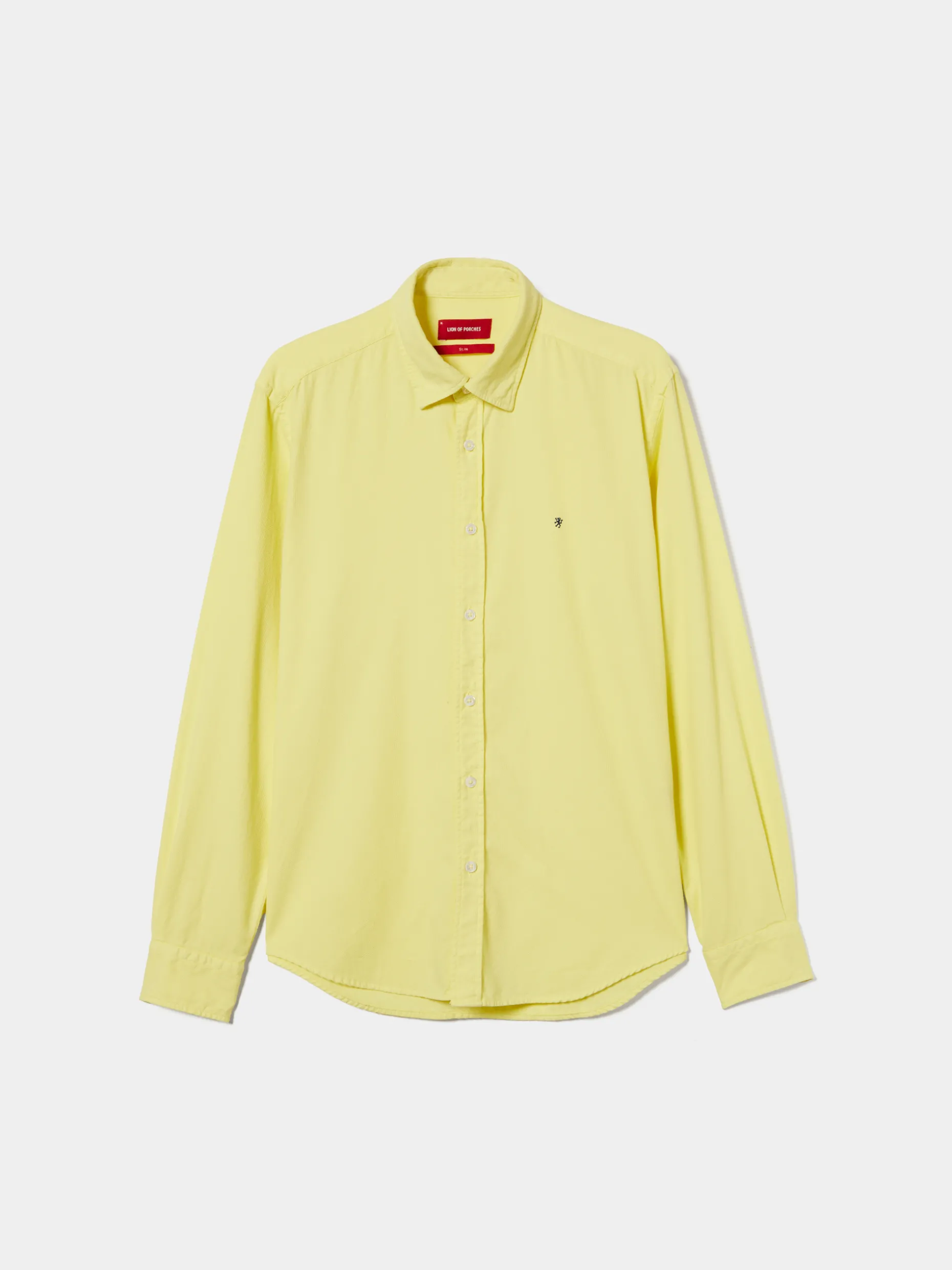 Camisa slim fit algodão garment dye