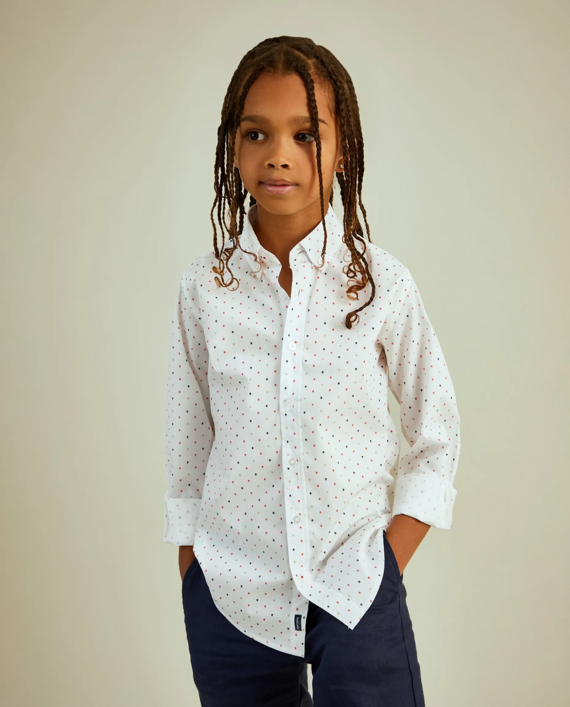 Camisa slim fit com leões