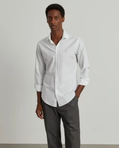 Camisa slim fit de algodão