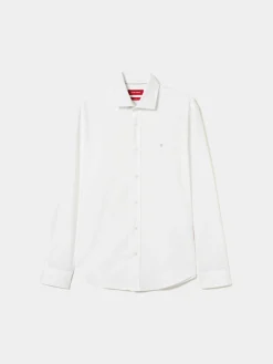 Camisa slim fit de algodão