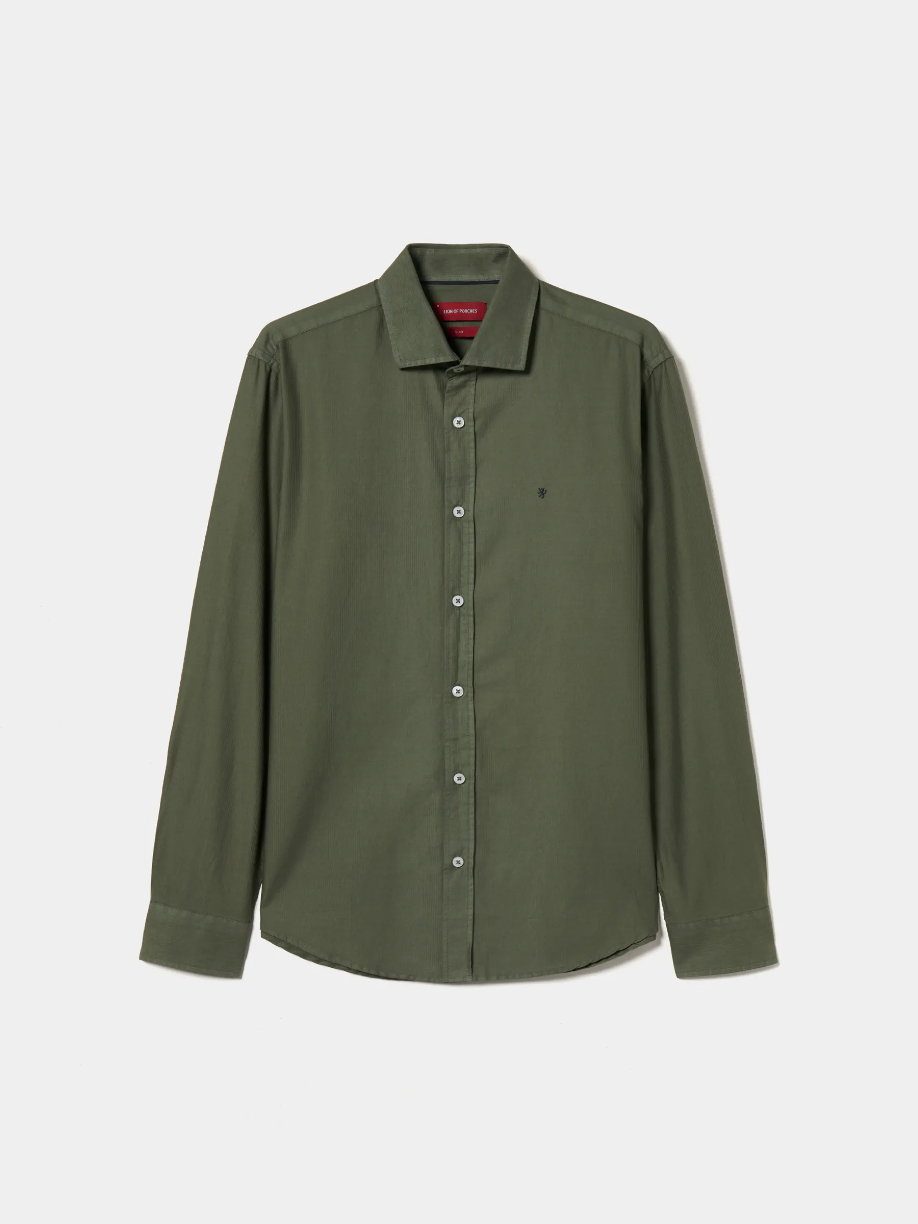 Camisa slim fit de algodão