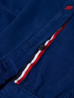 Camisa slim fit de bombazine em cor lisa