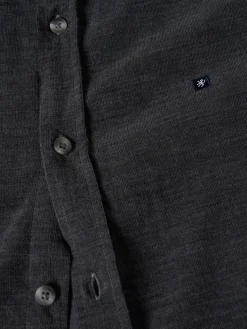 Camisa slim fit de bombazine