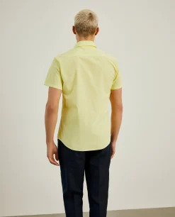 Camisa slim fit de manga curta