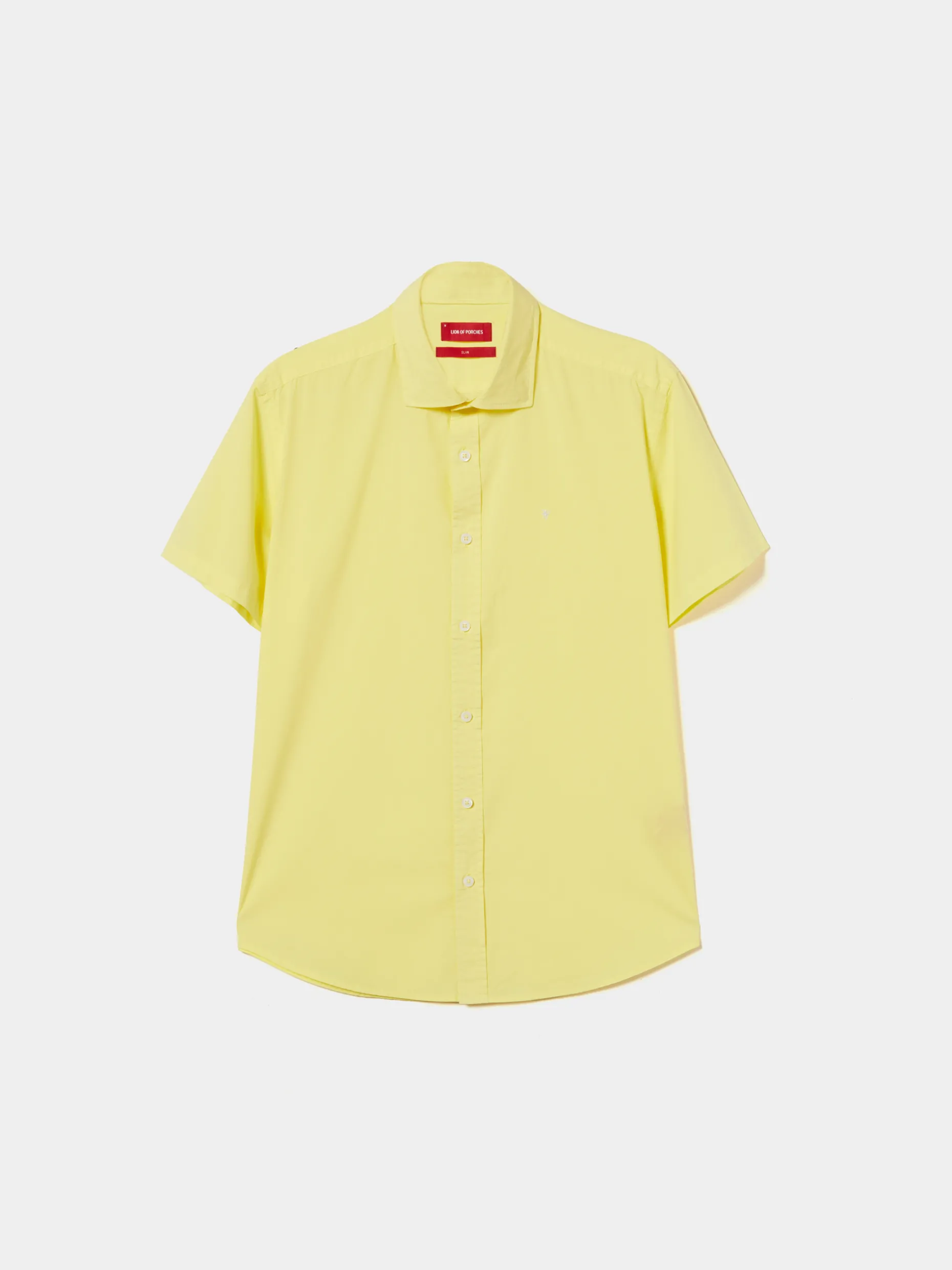 Camisa slim fit de manga curta