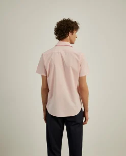 Camisa slim fit de manga curta