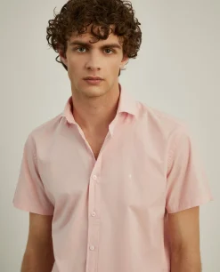 Camisa slim fit de manga curta