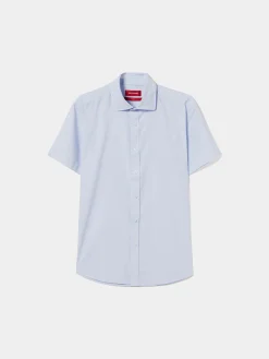 Camisa slim fit de manga curta