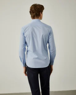Camisa slim fit de popelina