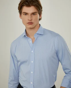 Camisa slim fit de popelina