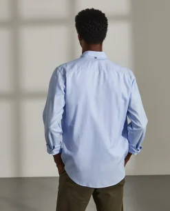 Camisa slim fit em algodão