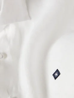 Camisa slim fit em linho garment dye