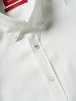 Camisa slim fit em popelina