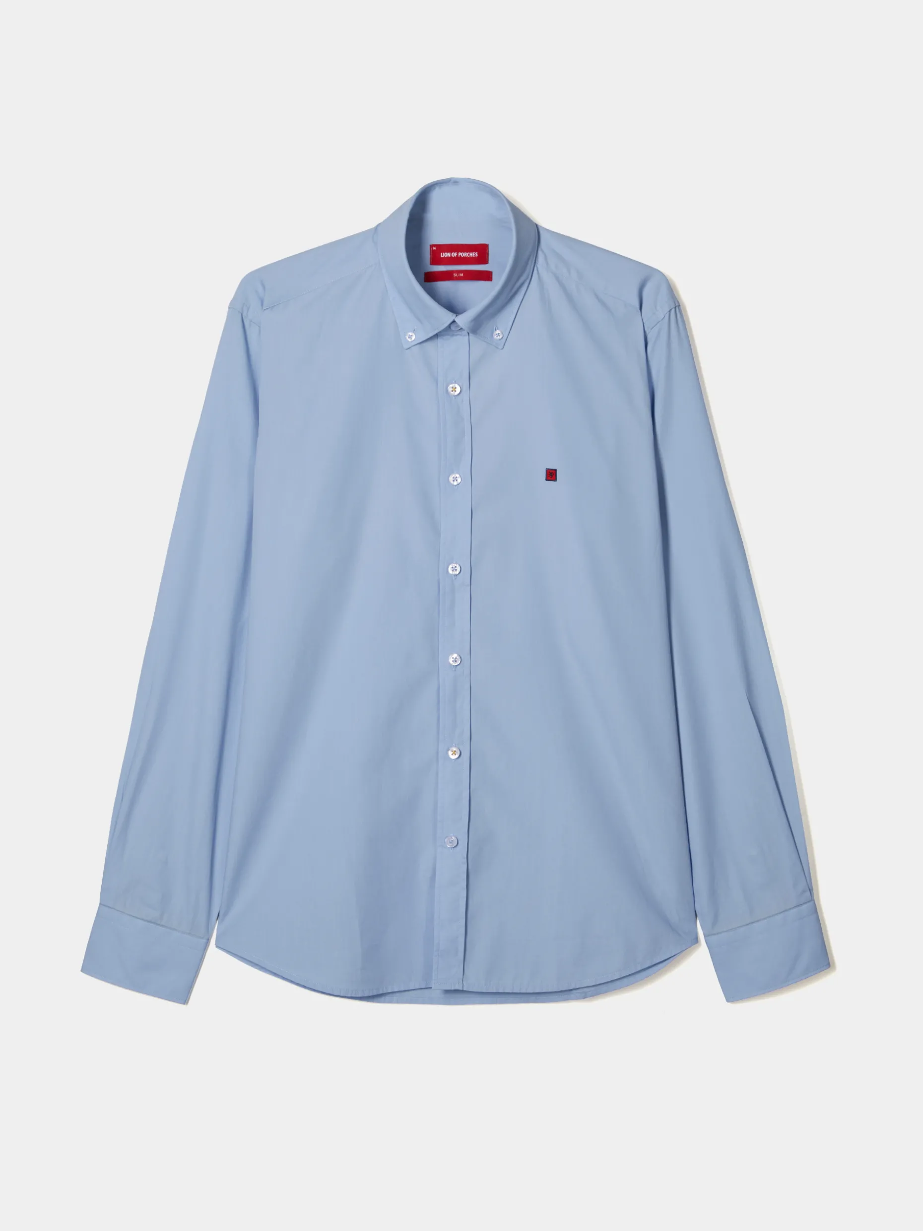 Camisa slim fit em popelina