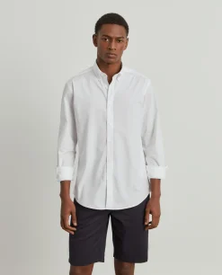 Camisa slim fit em popelina