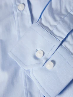 Camisa slim fit em popelina