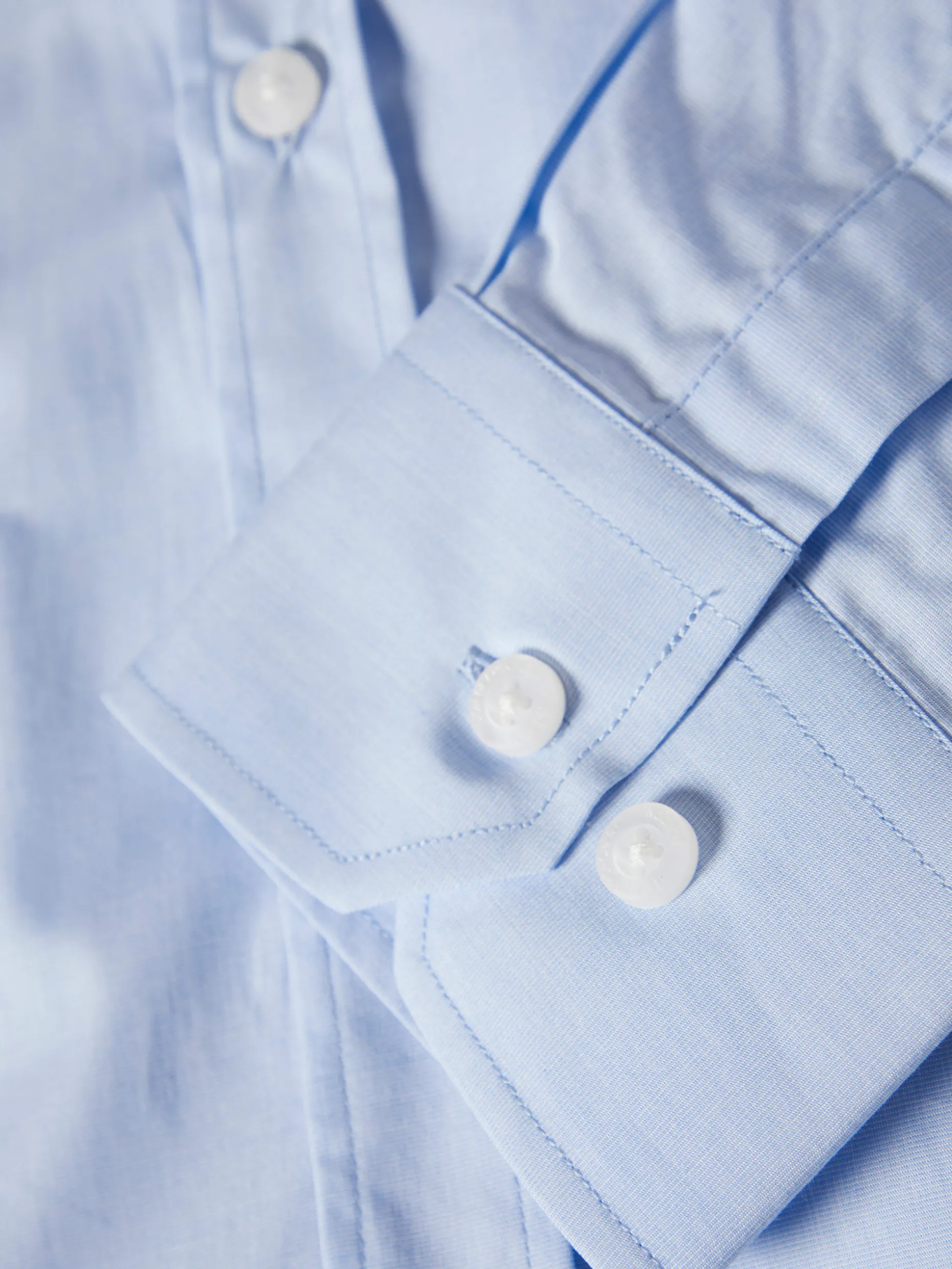 Camisa slim fit em popelina