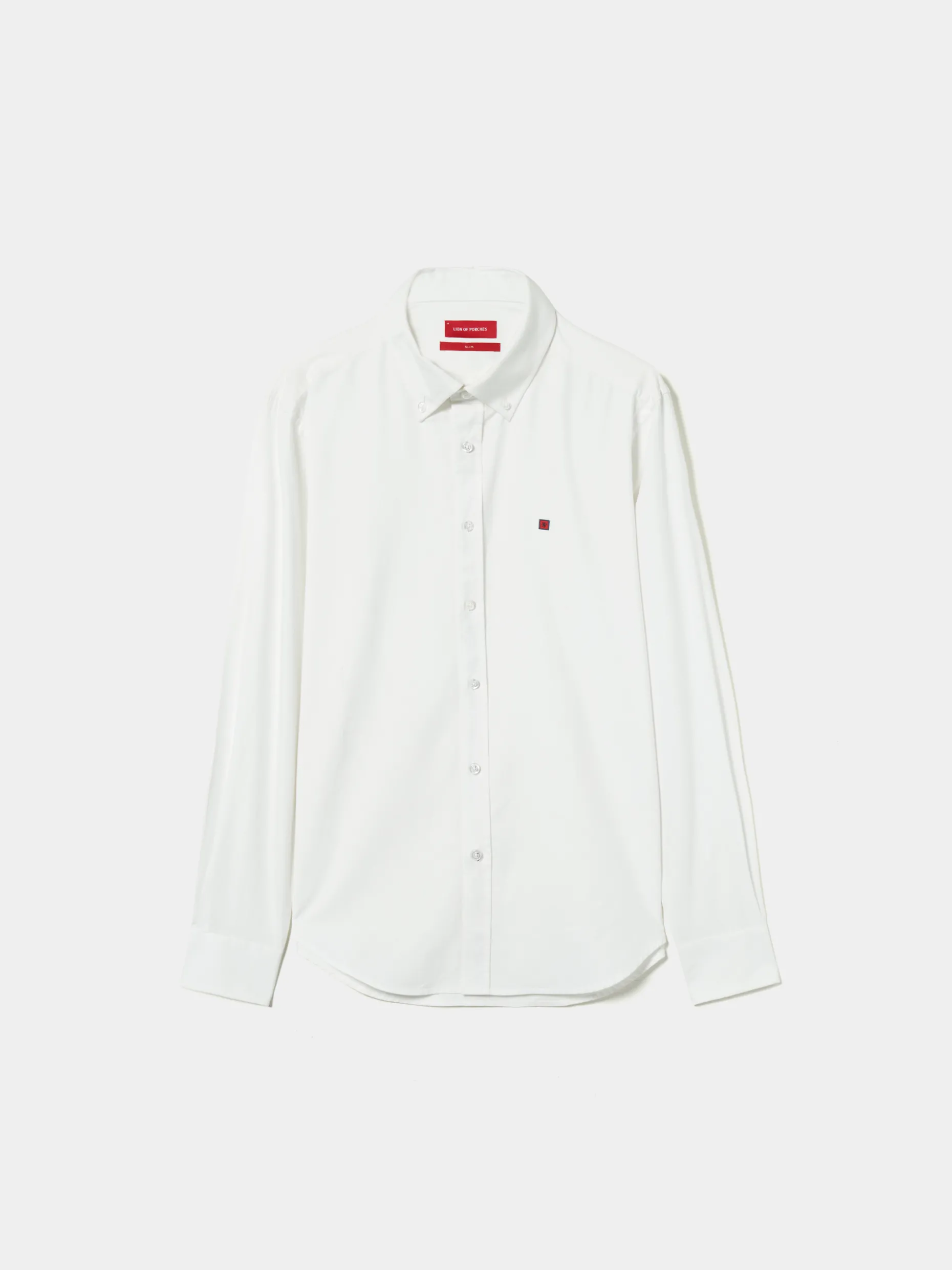 Camisa slim fit em sarja