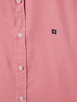 Camisa slim fit em tecido popelina