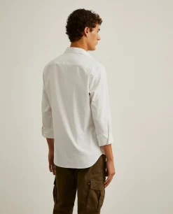 Camisa slim fit em tecido oxford