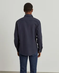 Camisa slim fit garment dye