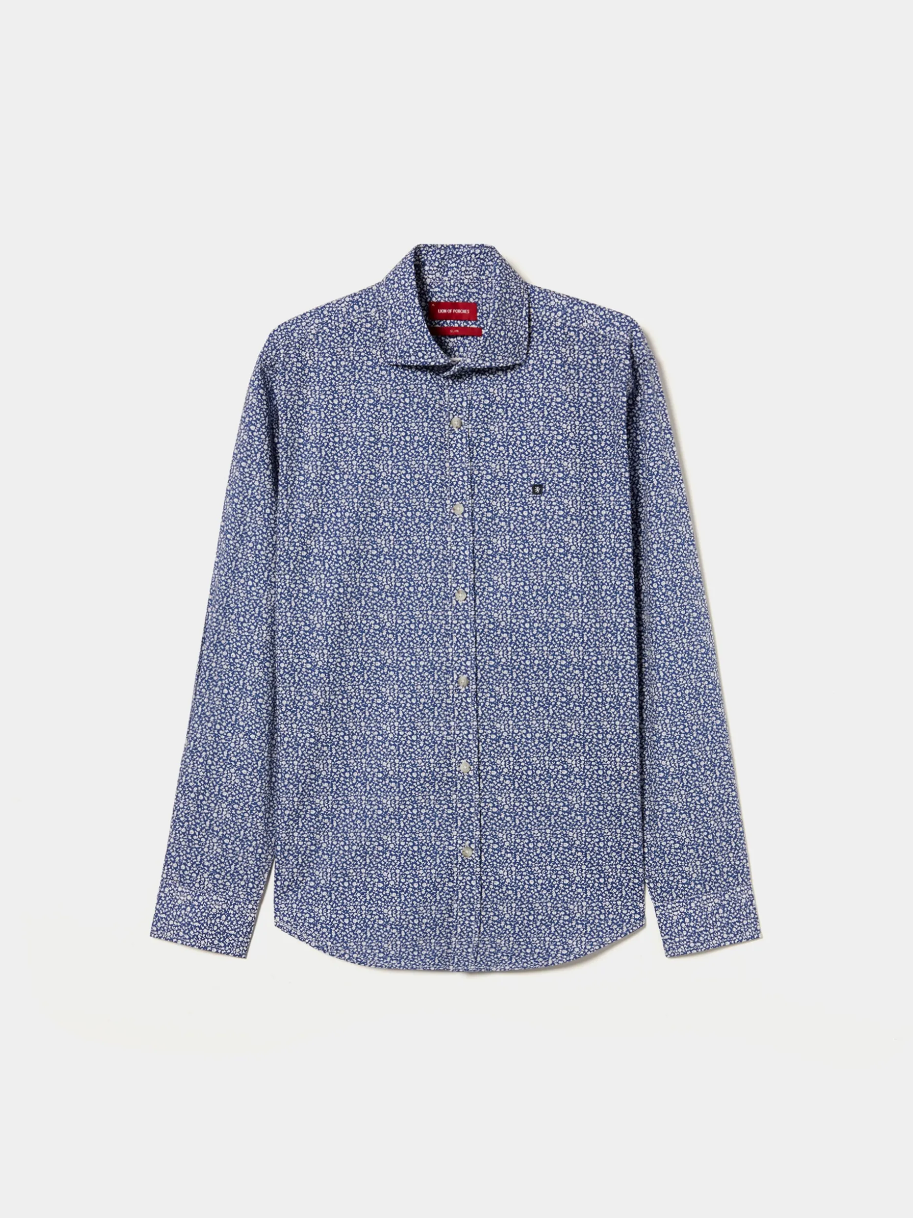 Camisa slim fit padrão floral