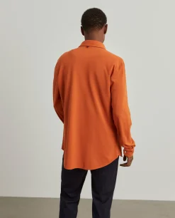 Camisa slim fit piqué