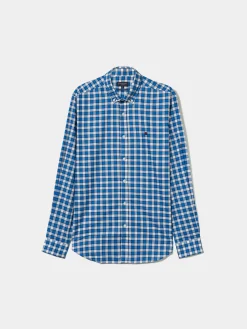 Camisa slim fit quadrados