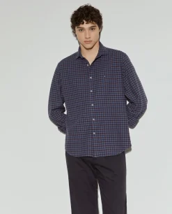 Camisa slim fit quadrados