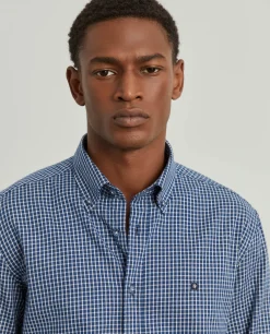 Camisa slim fit quadrados