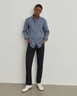 Camisa slim fit quadrados