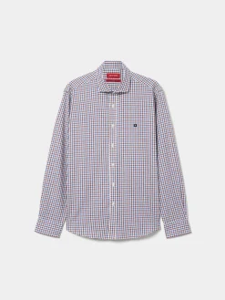 Camisa slim fit quadrados