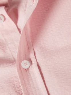 Camisa slim fit seersucker