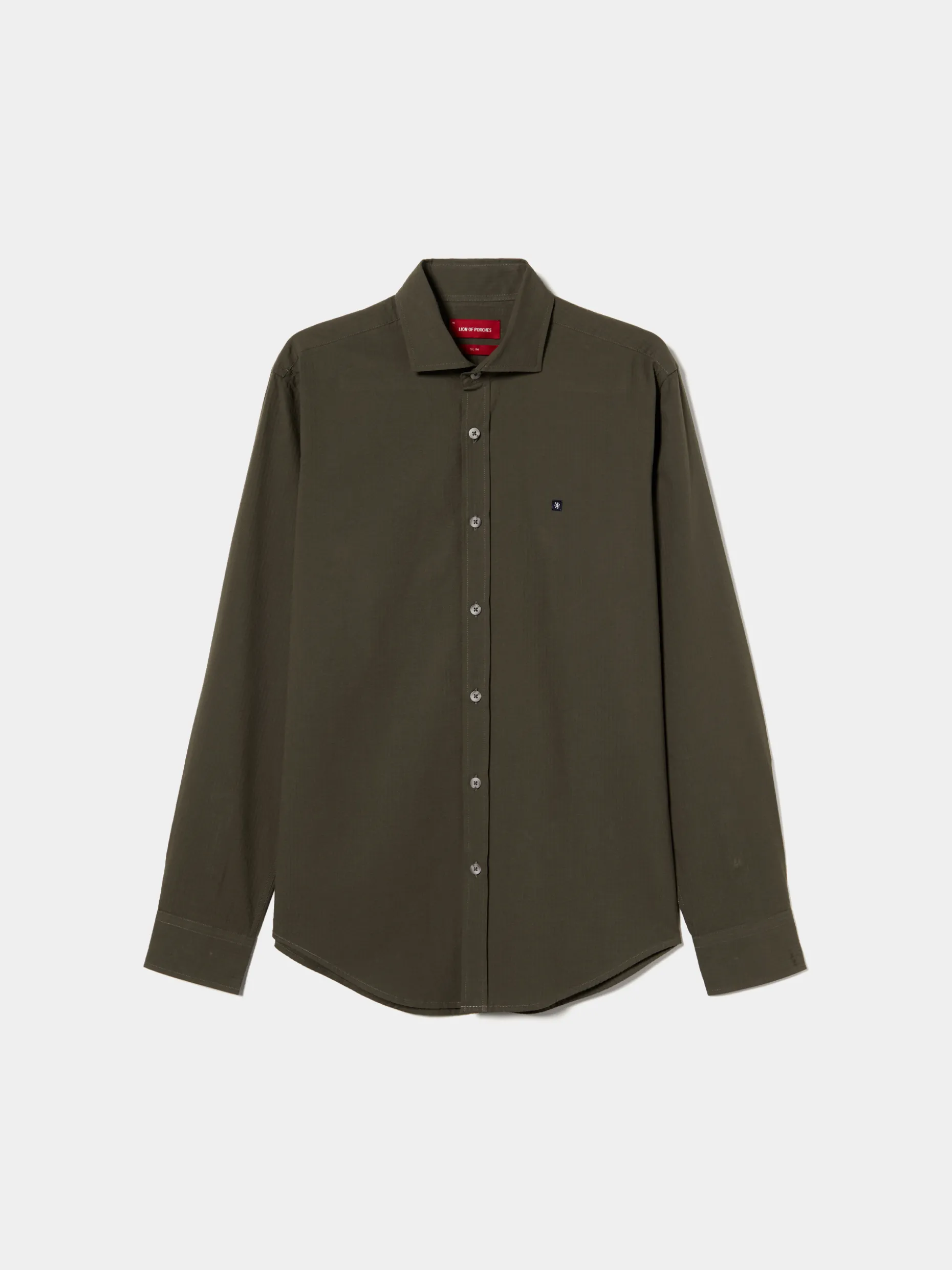 Camisa slim fit seersucker