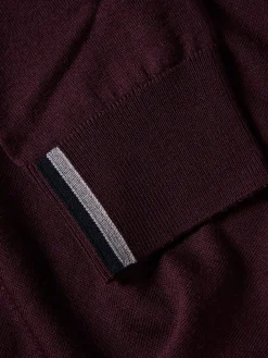 Camisola 100% lã merino com gola alta