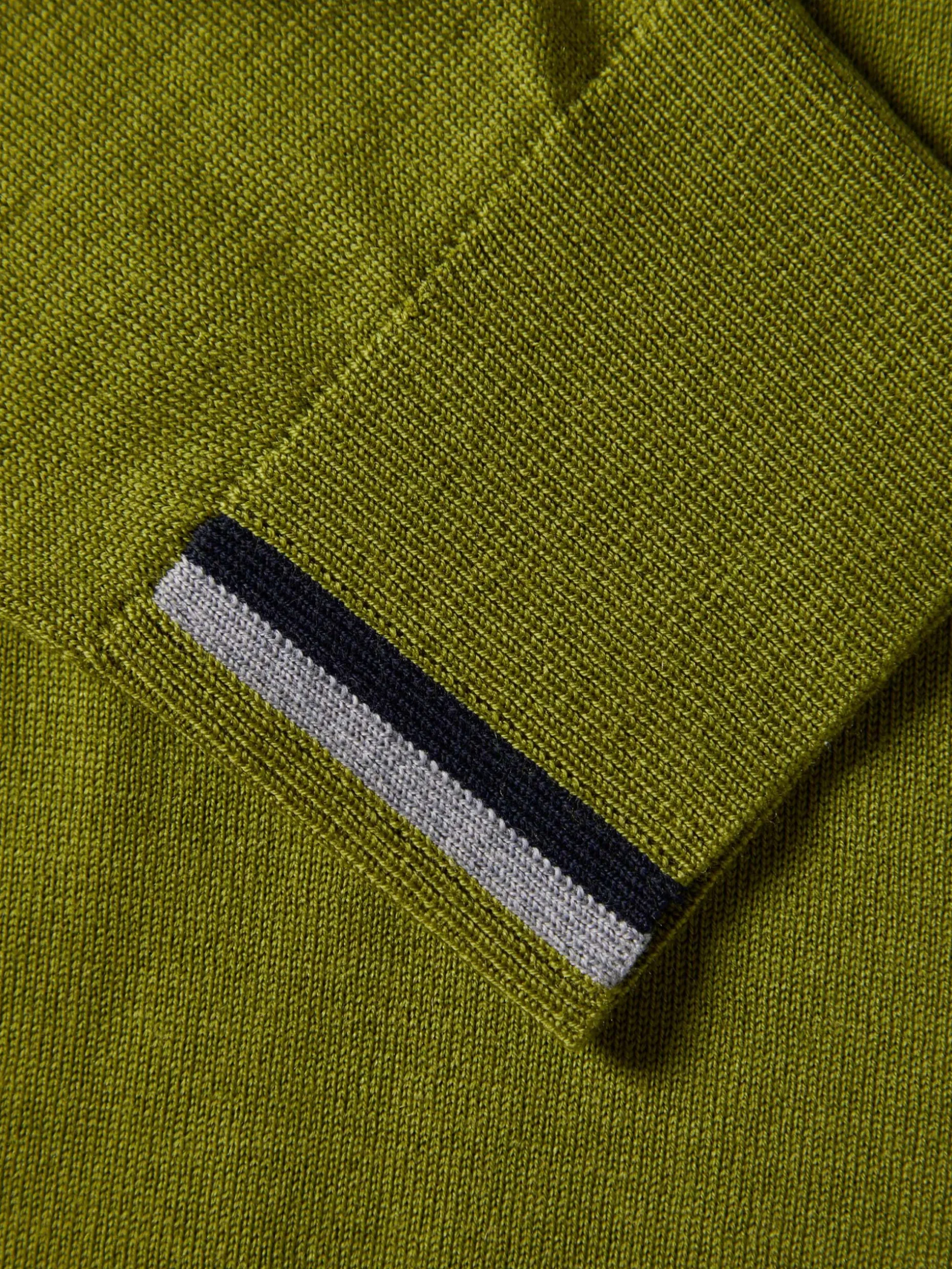 Camisola 100% lã merino com gola alta