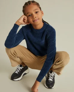 Camisola chenille manga comprida